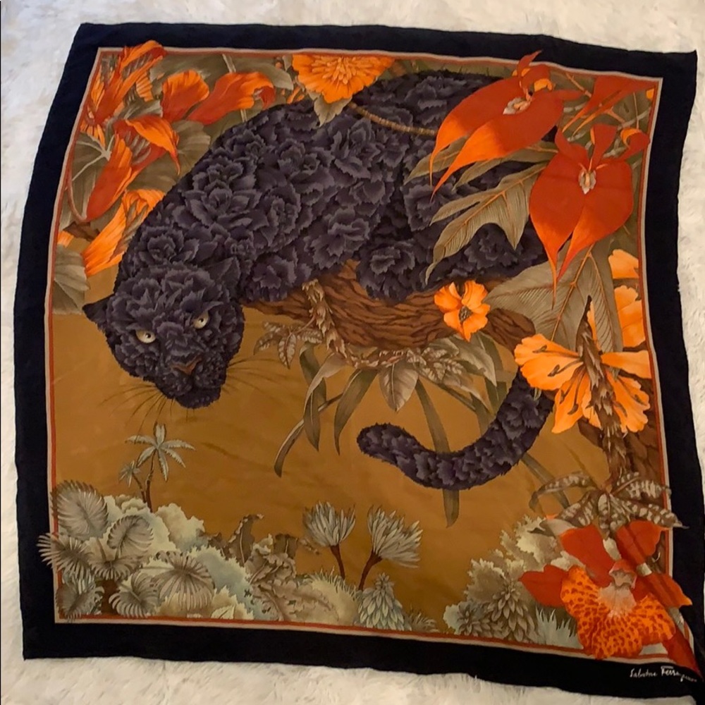 Large chiffon Ferragamo scarf